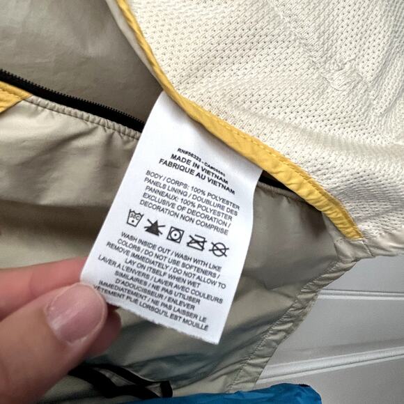 Nike Windrunner Solar Flare Trail Jacket Mens L Hooded Colorblock Windbreaker - Picture 8 of 16